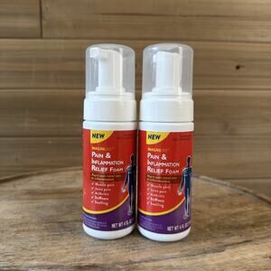(2) MAGNILIFE Pain & Inflammation Relief Foam Rapid Pain Relief 4 fl oz